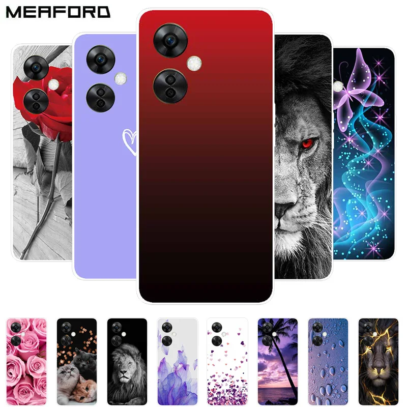 Fundas de teléfono para Oneplus Nord CE 3 Lite, funda de silicona suave de León, funda de TPU para One plus Nord N30 CE3 / CE 3 Lite 5G, pintura genial