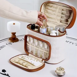 Borsa per il trucco grande Capaity con custodia per pennelli organizzatore di gioielli Cosmetiquera Para Maquillaje borse per cosmetici da viaggio