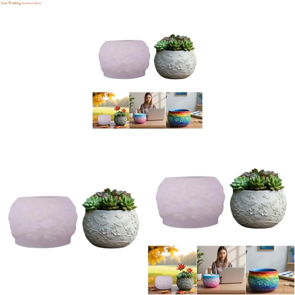 

G92D Detachable Silicone Planter Mold Dragonflies Suitable for Resin Art Project