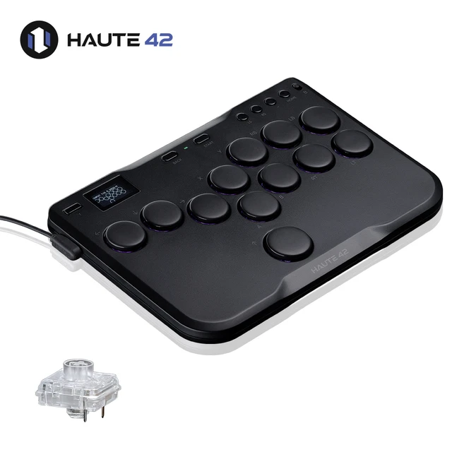 Haute42 Joystick Hitbox Fightstick Leverless Mini Arcade Controller For  PC/PS3/PS4/Switch Leverless Hitbox Controller - AliExpress 44