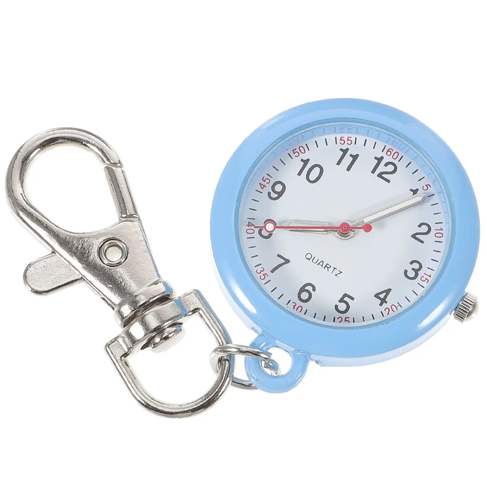 ナースウォッチキーホルダー 6 スタイルランダムカラーステンレス鋼ガラス素材懐中時計フォブ病院医療機会