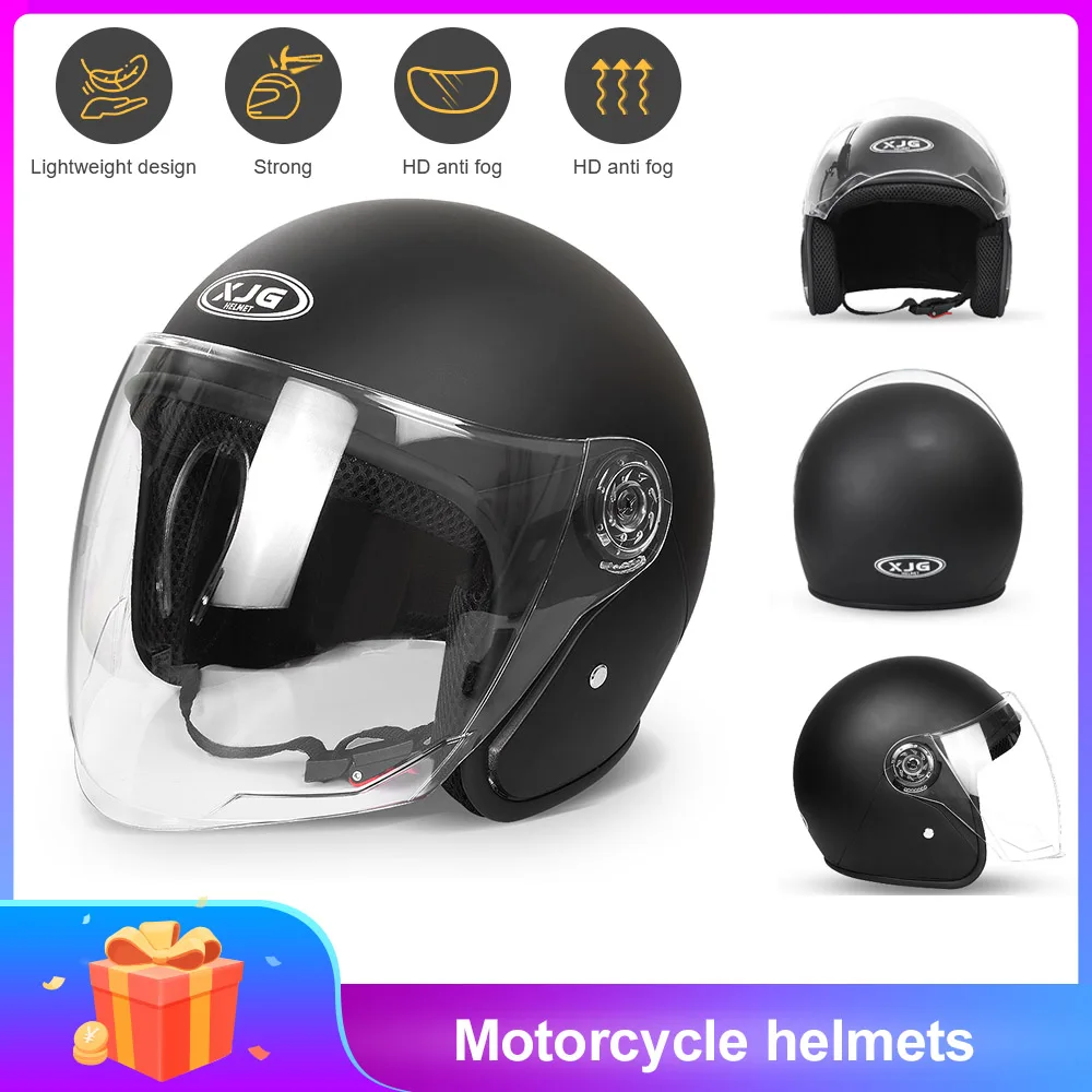 Motorcycle Helmet for Men Women Classic Retro Scooter Half Helmet Ultralight Cycling Helmet MTB Bike Bicycle Motorcycle Helmet