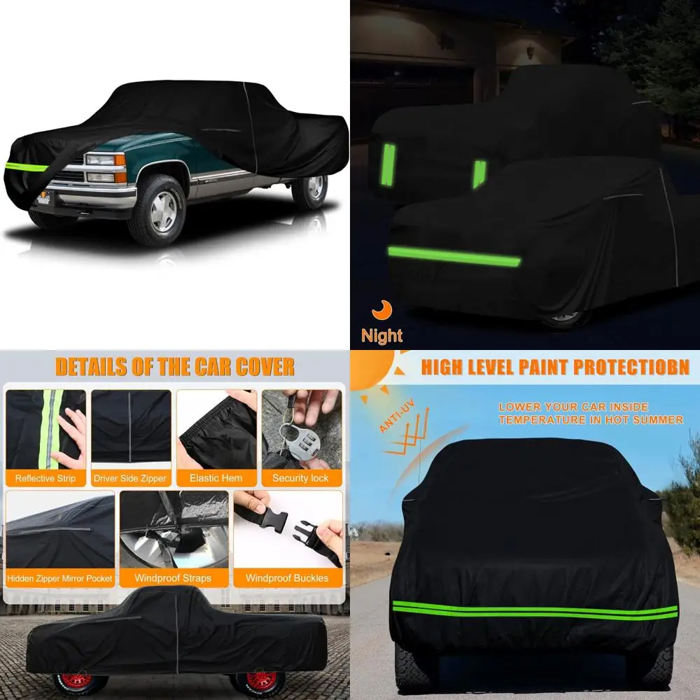 

Всепогодный водонепроницаемый чехол 300D для 2-дверных удлиненных грузовиков с длинной кабиной 1988-1999 гг., подходит для моделей 1500/2500/3500 гг.