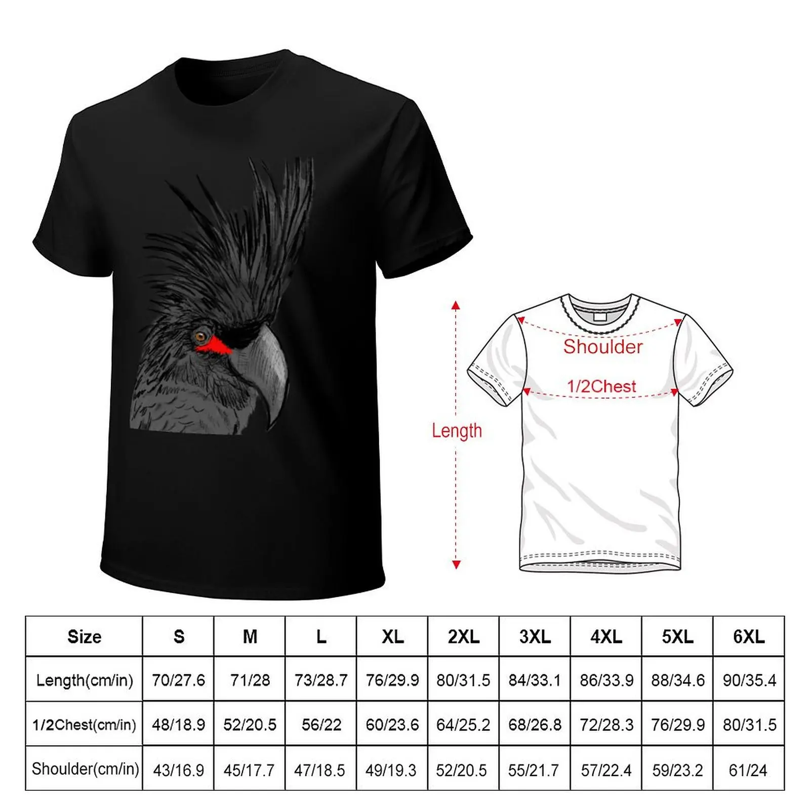 Palm Cockatoo T-Shirt anime stuff oversized shirts graphic heavyweight t shirts for men