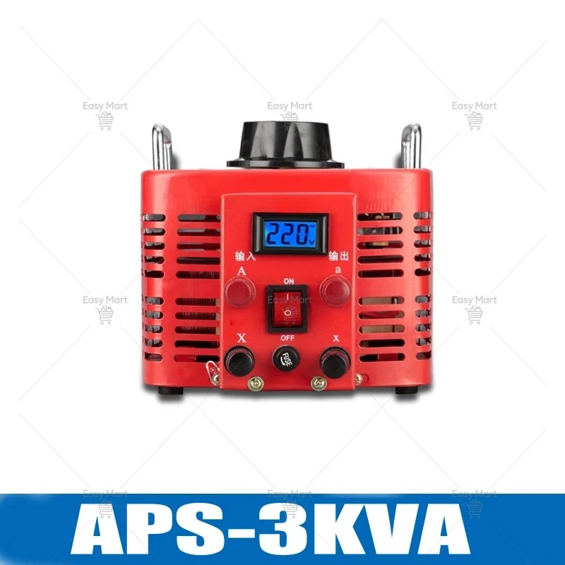 220V Variac Variable Transformer Voltage Regulator Single-phase Adjustable 0-300V AC Regulating Power Supply