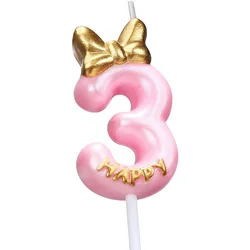 Candle Pink Birthday Candle Girl Happy Birthday Cake Topper Birthday Candle for Cake Topper Birthday Anniversary Party Supplies