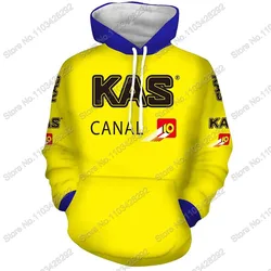 2024 KAS Team Hoodie Men Retro Casual Sweatshirt Autumn Winter Hoodies Cycling Clothing Hoody Streetwear Sportswear