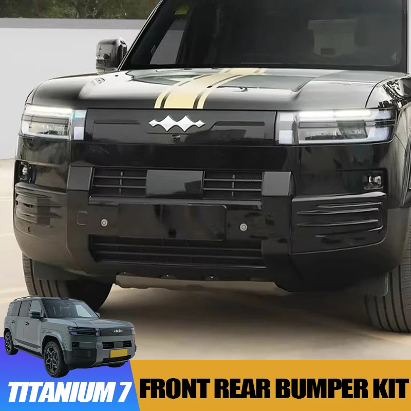 

Black Warrior Front Rear Bumper Kit for BYD Leopard 7 Titanium 7 Bumper Corner Guards Exterior Protection Modification Accessory