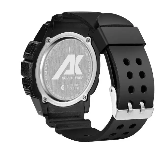 North Edge AK Outdoor Sports Military Style Electronic Watch Multifunctional Waterproof 100M Bluetooth Wristwatch