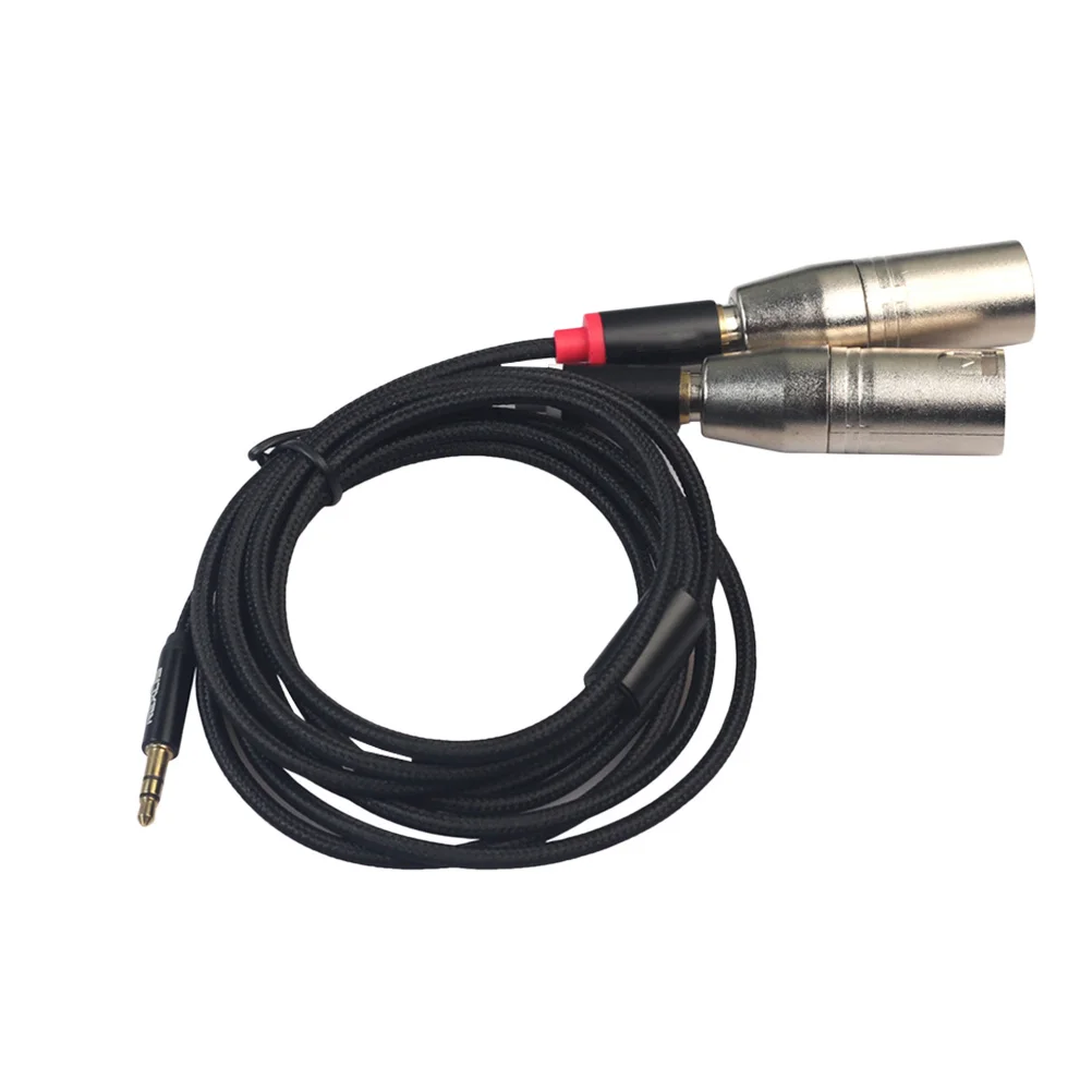 

1.8 Meter Adapter Cable 3.5mm to 2 Female Copper Audio Connector for Smartphone Computer Speaker Subwoofer High Quality