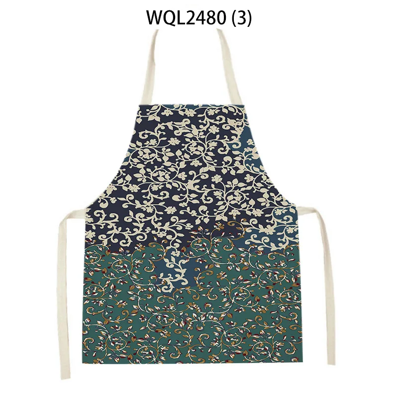 Kitchen Aprons for Women Linen Bibs Household Cleaning Apron Home Waterproof Chefs Cooking Baking Apron for Child