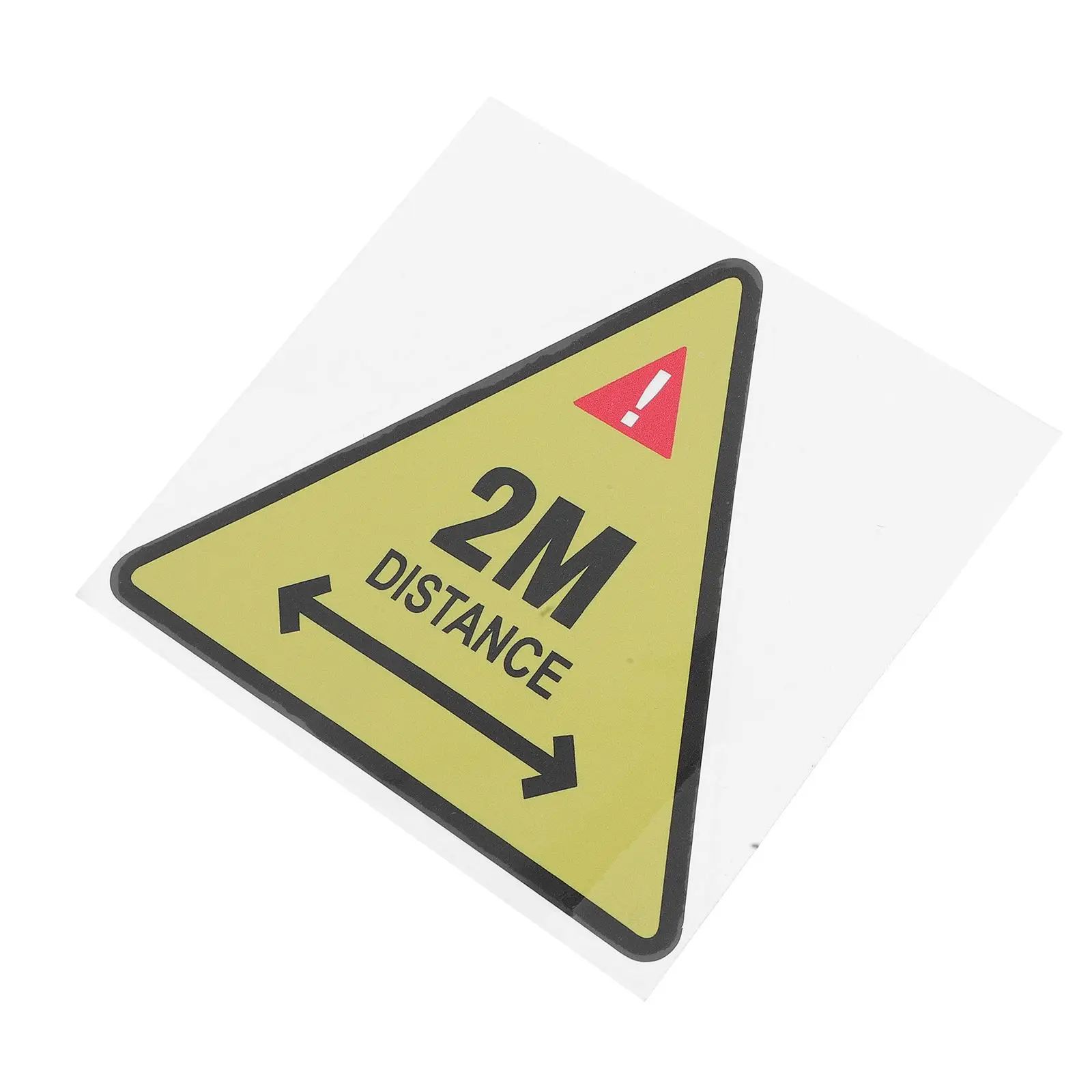 Safety Warning Stickers Distance Signage Label Industrial Hazard Decals Panel Keep The