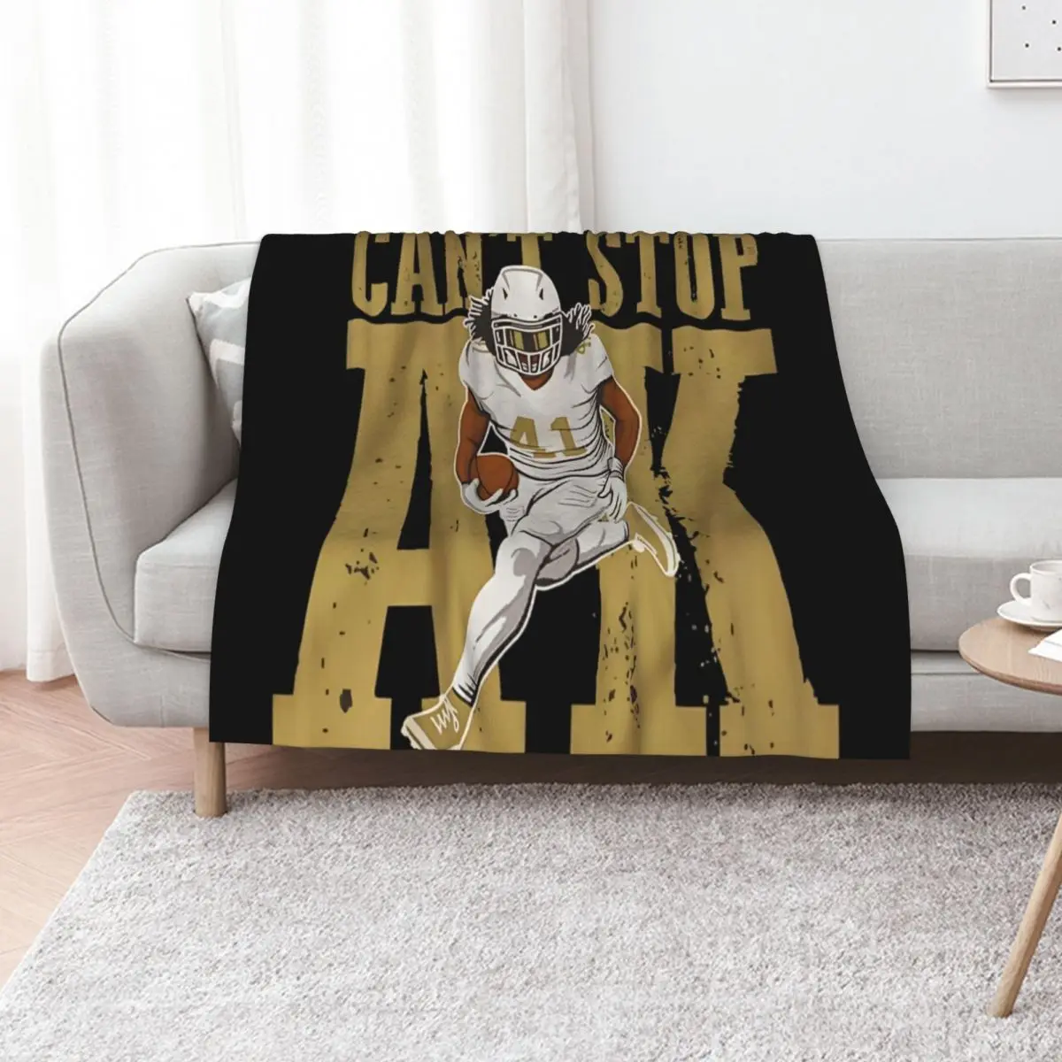 Can't Stop Alvin Kamara Throw Blanket Thins Plush cosplay anime Extra Large Throw Camping Blankets