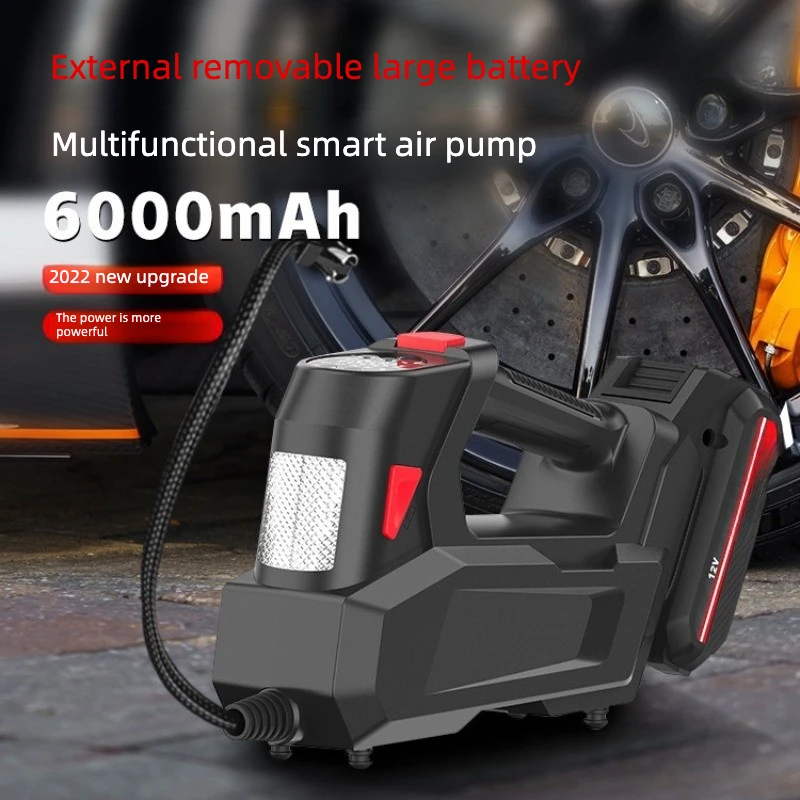 

Dual-purpose tire inflation, intelligent digital display inflation, handheld external battery car air pump car inflation