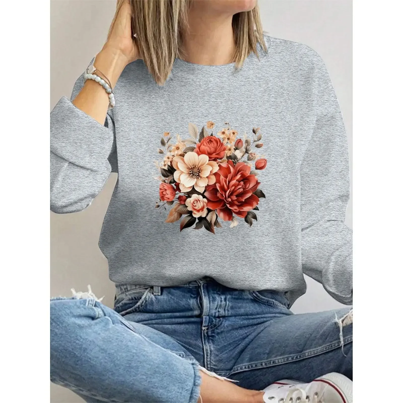 

Women's Sweatshirts O-Neck Loose Casual Sports Pullovers Comfortable Velvet Long Sleeve Sweater Winter Woman Clothes 2025