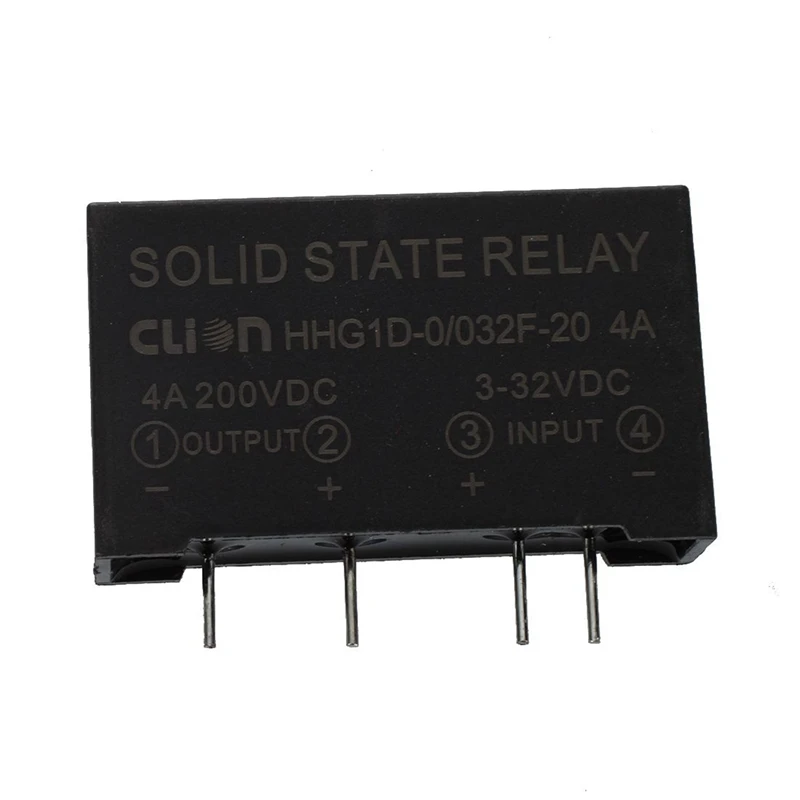 3X Input 3-32V DC Output 4A 200V DC 4 Pin PCB Solid State Relay HHG1D-0/032F-20