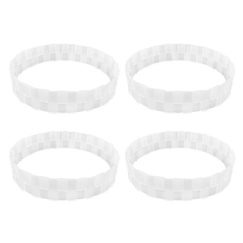 Suitable For Ecovacs Sweeper Tire Ring Accessories For Xiaomi Mijia Robrock Sweeper Anti-Wear Tire Skin, 4PCS