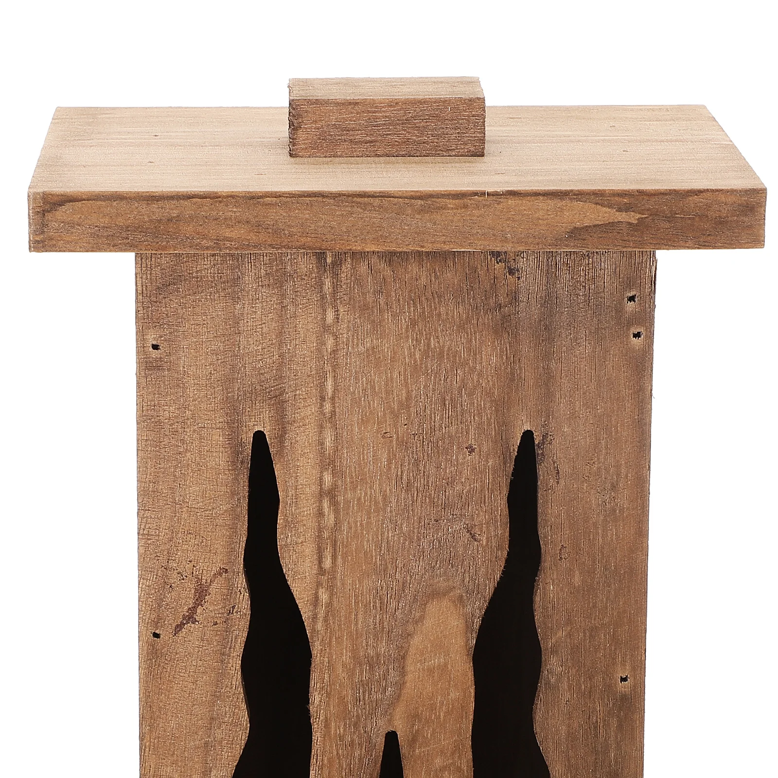 

Halloween Wood Ghost Statue Realistic Smooth Wood Craft Decoration for Party Home Garden Outdoor Decor