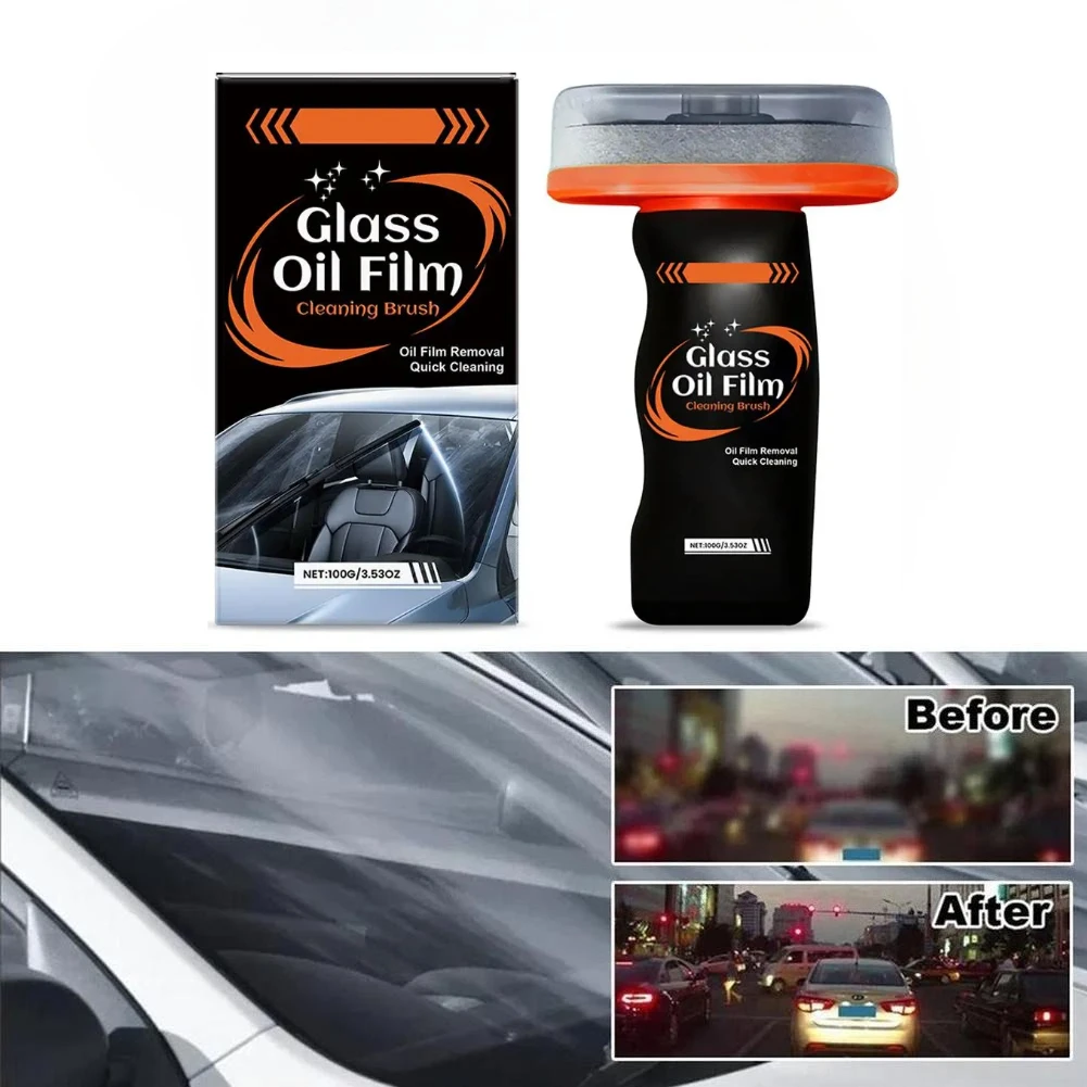 Car Glass Cleaner Gel,Fast Cleaning Rainproof for Car Glass Windows,Foam Windshield Watermark Remover Anti-Fog Coating