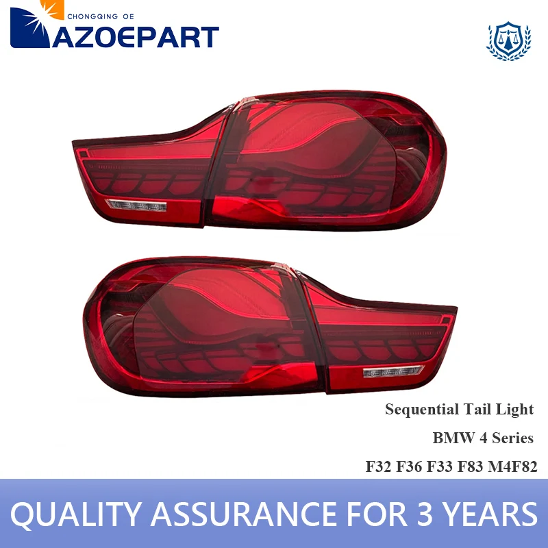 

4pcs Red LED Sequential Rear Stop Brake Tail Light for BMW 4 Series F32 F36 F33 F83 M4 F82