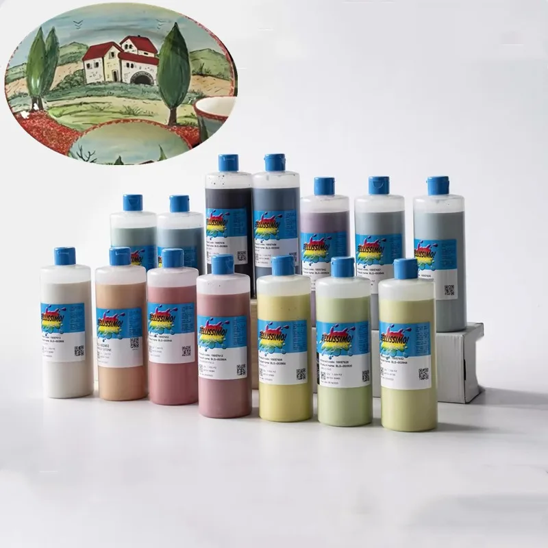 

470ml Italian Ceramic Glaze Electric Kiln Fired Medium Temperature Color Glaze DIY Pottery Painting Process Coloring Pigment