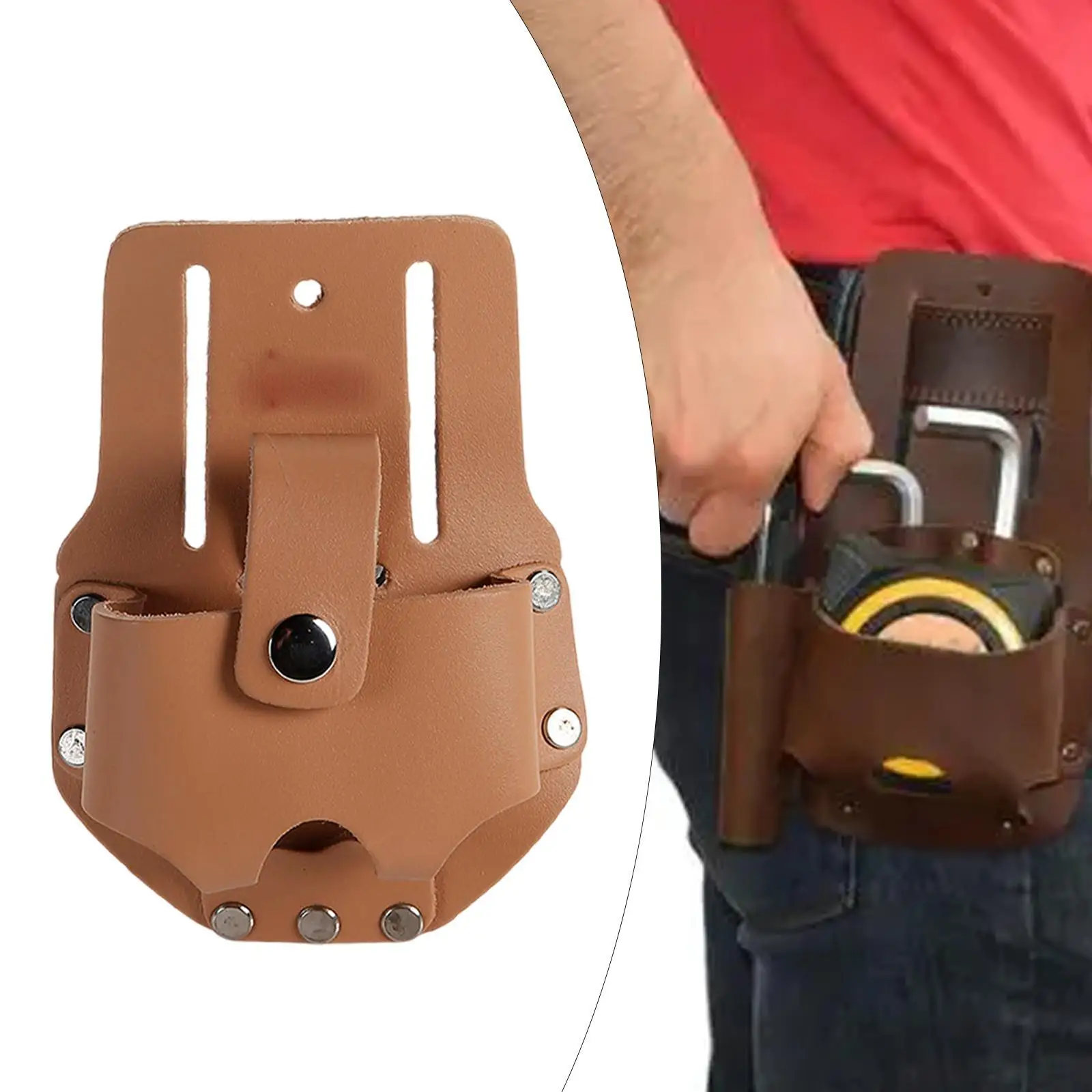 เทปวัดกระเป๋าเครื่องมือวัด Holster สําหรับช่างไม้รถโรงรถ Work Shop