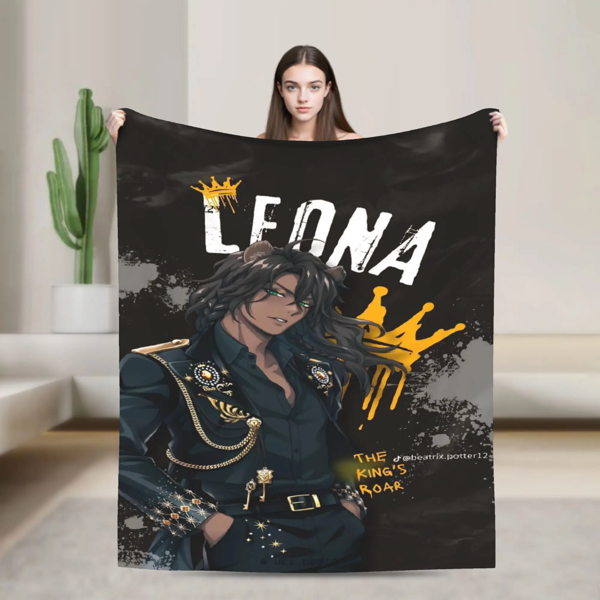 Comfortable Twisted Wonderland Leona Kingscholar  Blanket Accessories Bedding Decorative  Throws And Blankets Super Warm Fleece