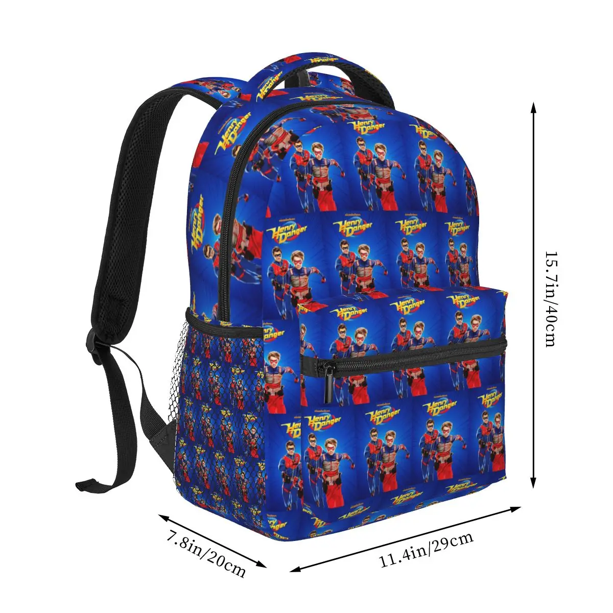 Henry Danger Backpacks Boys Girls Bookbag Students School Bags Cartoon Travel Rucksack Shoulder Bag Large Capacity