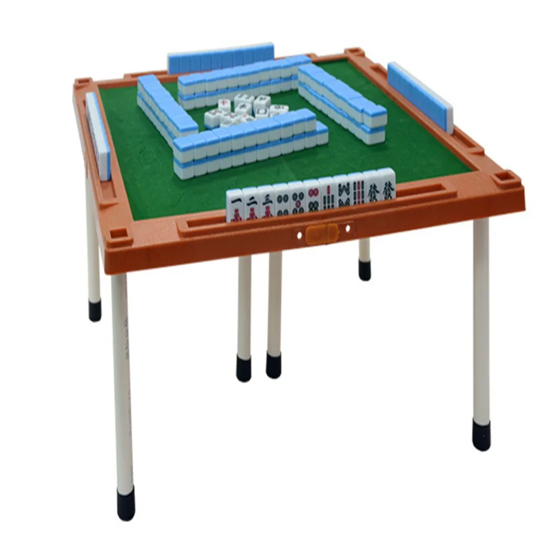 Mini travel small mahjong net popular Tiktok outdoor travel portable small mahjong 24MM with table for storage