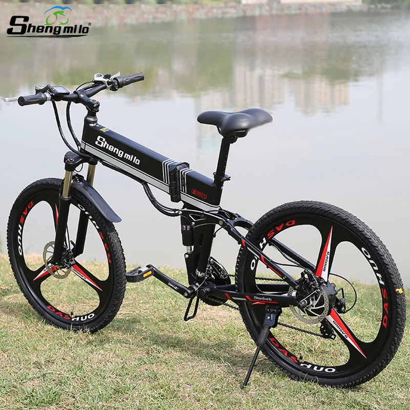 

Adult mountain electric bicycle 500W48V12.8/30/42H battery all-ground electronic bicycle 26-inch fat tire folding electric bike