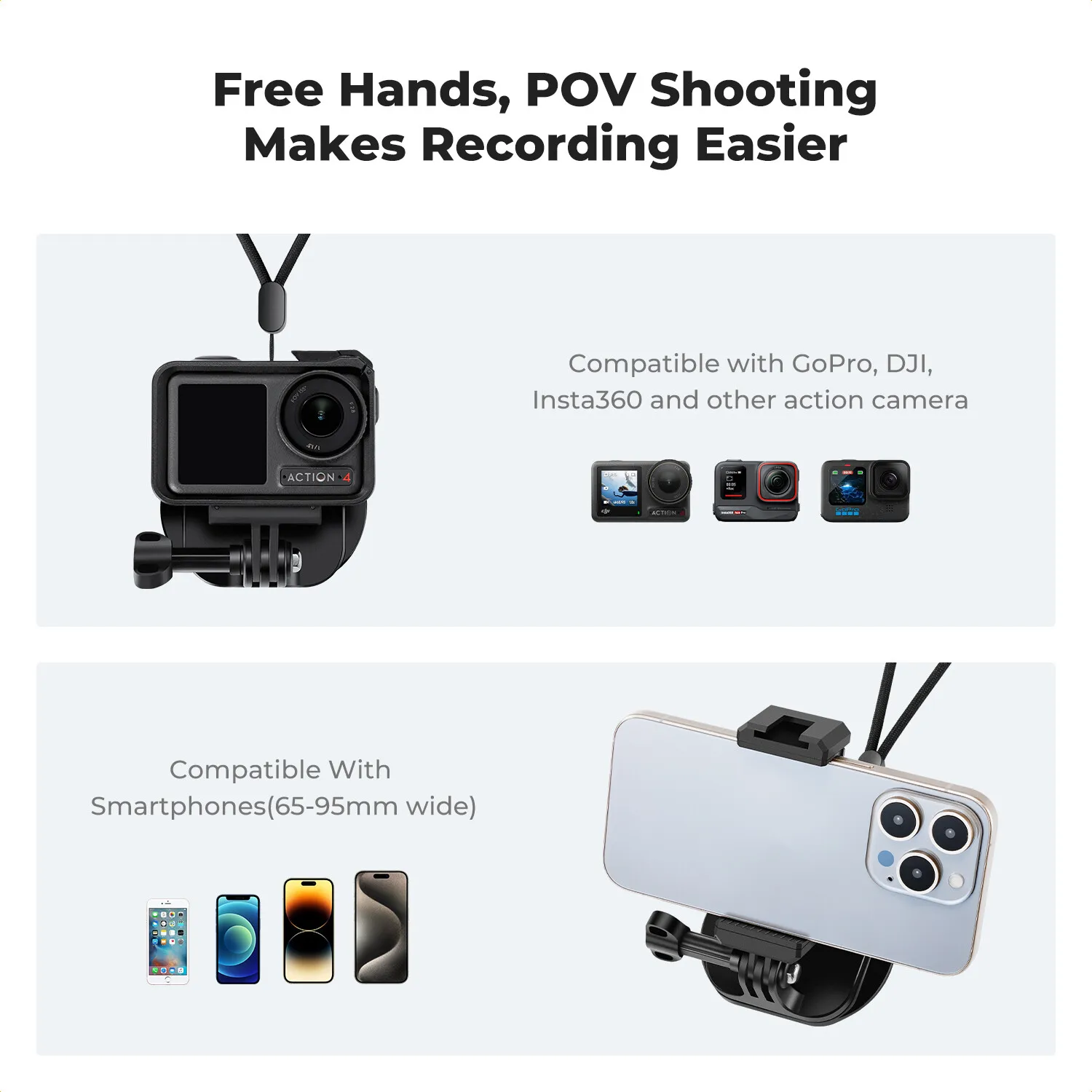 Concept Magnetic Action Camera Chest Mount for GoPro Hero, FOR DJI Osmo Action