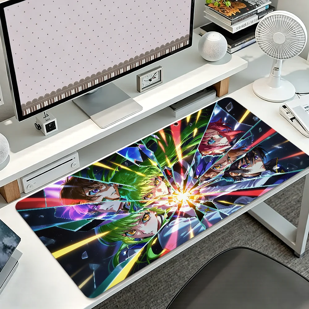 Anime Code Geass Mouse Pad Large Non-slip Lockedge Desktop Computer Desk Mat Keyboard Writing MousePad Office Gamer Student Gift