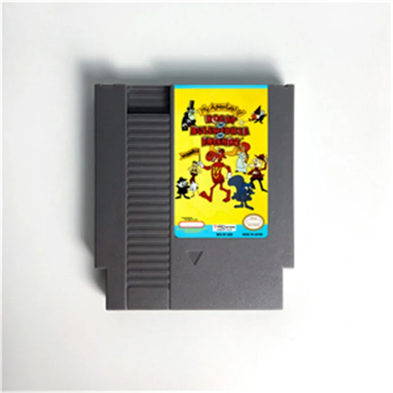 The Adventures of Rocky and Bullwinkle and Friends Game Cart for 72 Pins Console NES