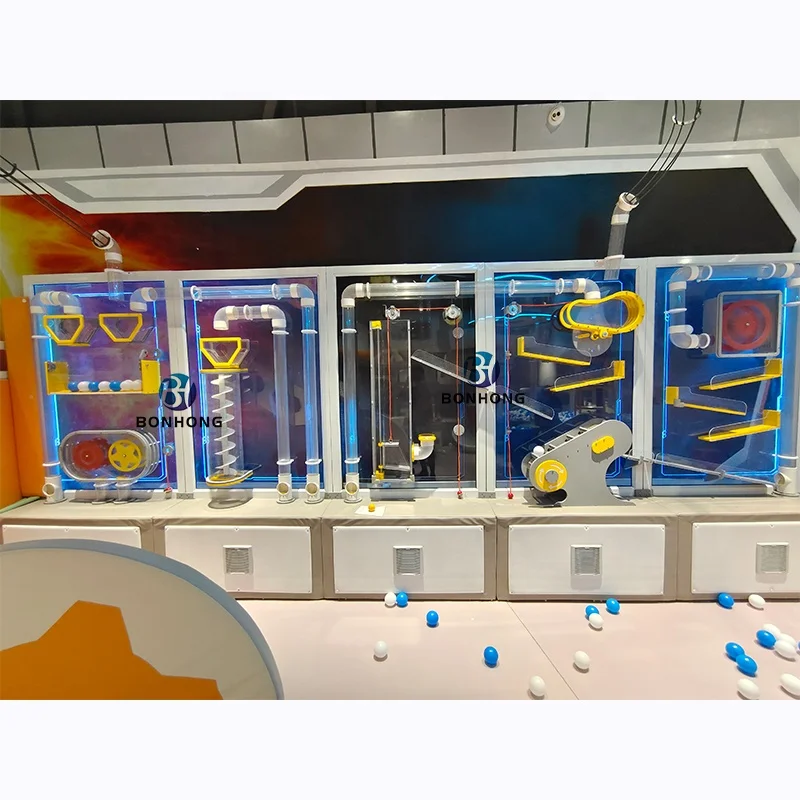 

Высококачественная мягкая домашняя игровая площадка Bonhong с прозрачной стеной, интерактивная и забавная игра с мячом для детей