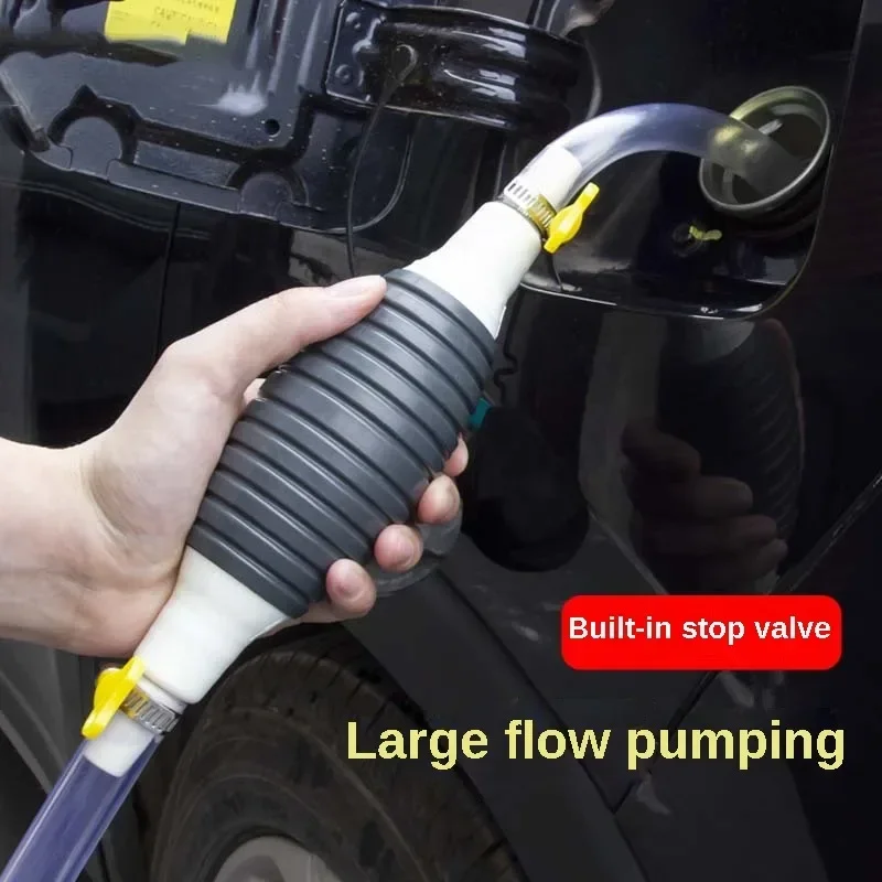 Car Sucker Oil Transfer Fuel Pump Multifunctional Manual Pump for Gasoline Gas Oil Fuel Petrol Diesel Fluid Water Fish Tank