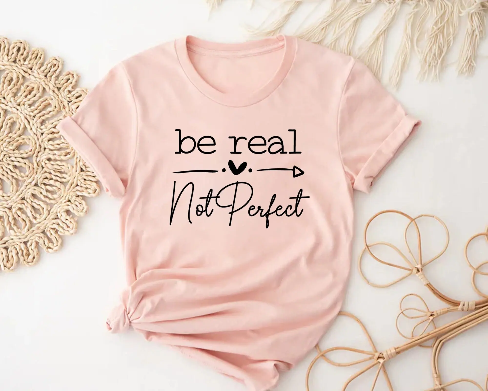 Be Real Not PerfecT T Shirt Kind Kindness SweaT Positive Meditation Self Love