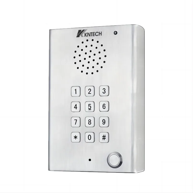 

KNZD-29 VoIP Telephone POE Intercom Wall-Mounted Elevator Phone Handsfree SUS 304 Business Intercom KNTECH Intercom IP Network