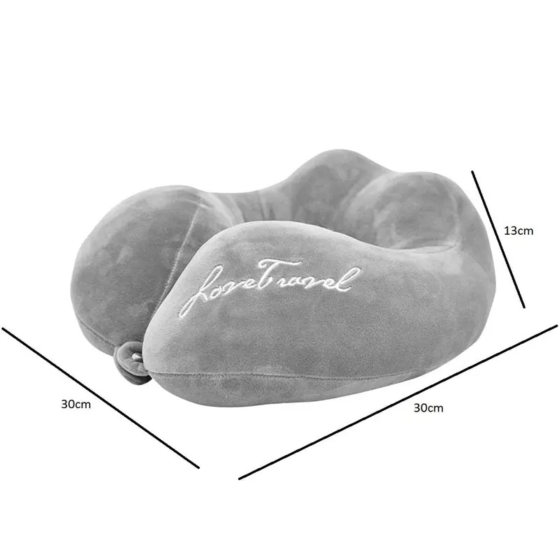 U Shaped Memory Foam Neck Pillows Soft Travel Pillow Massage Neck Pillow Sleeping Airplane Pillow Cervical Healthcare Bedding