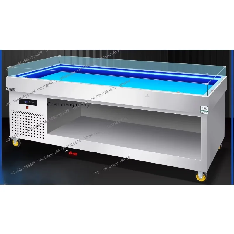 A55 Buffet hot pot shop display cabinet multi-functional lower locker stainless steel supermarket, a la carte freezer
