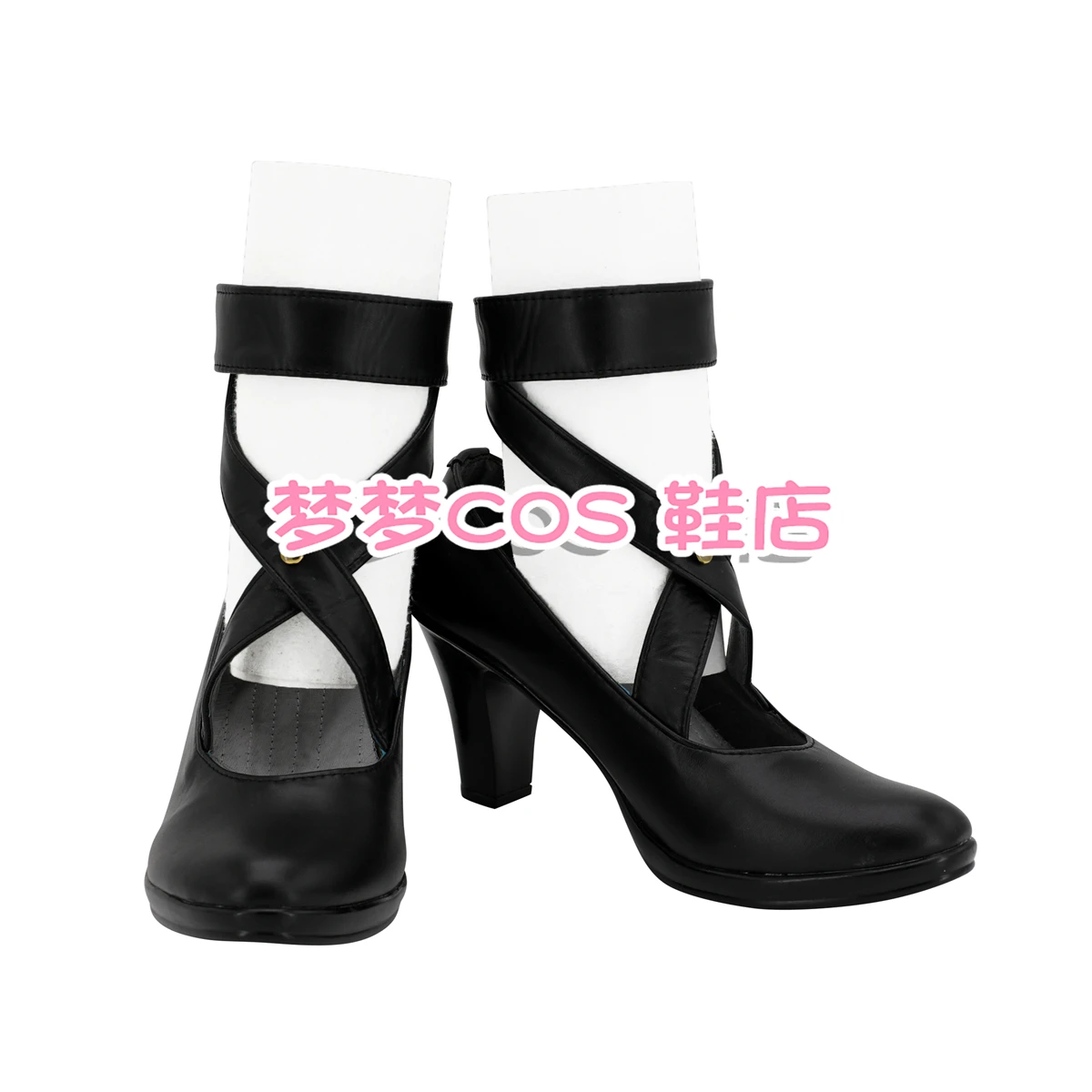 Game P5 Yoshizawa Kasumi Cosplay Schoenen Laarzen Anime Halloween Zwarte Hoge Hakken