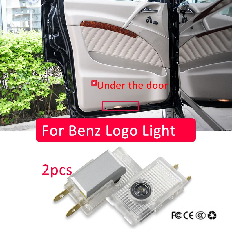 2X For Mercedes Benz E W210 W639 Sprinter VIANO VITO Amg Led Car Door Laser Projector Ghost Shadow Light Styling Accessories