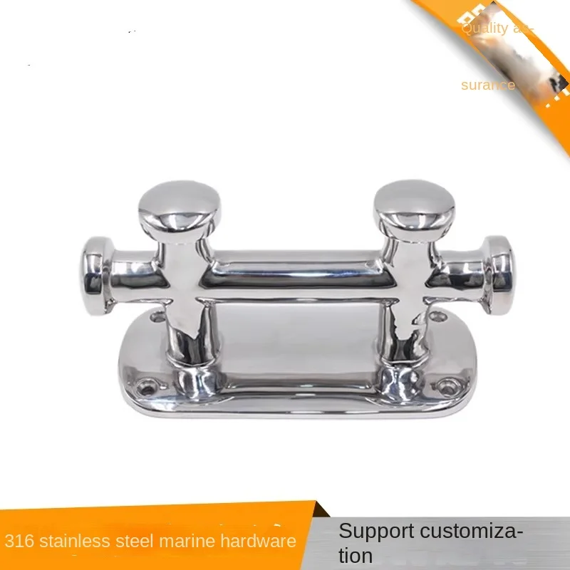 Marine 316 Stainless Steel Double Cross Bitt Double Cross Column Double Cross Horn Yacht Accessories Hardware