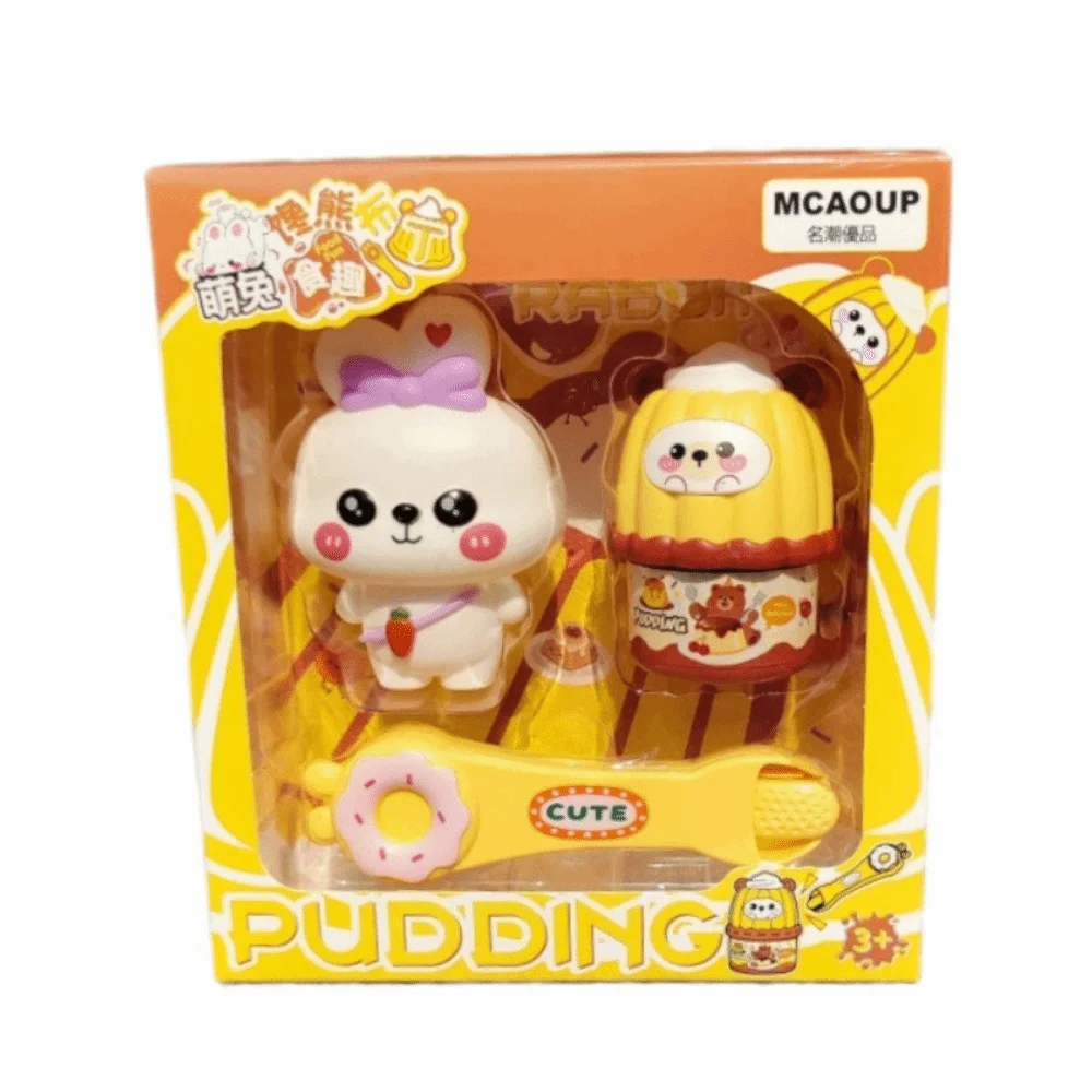 

Simulation Model Pudding Food Feeding Toy Early Education Pretend Play Strawberry Jelly Feeding Set Kawaii Role Play
