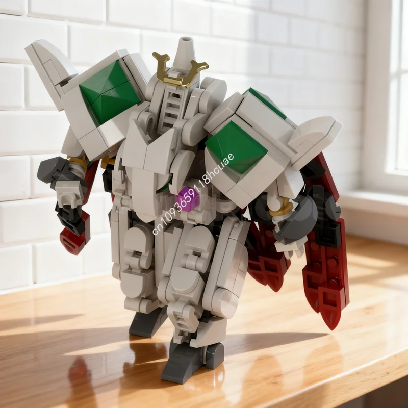 266pcs MOC Escaflowne Transforming Dragon Mech Model Building Blocks Architecture Christmas Gift Toys Assemble DIY Creative Idea