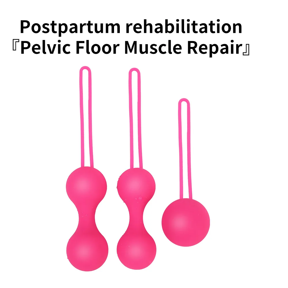 Factory Sales Silicone Vagina Balls Vibrator Kegel Ball Ben Wa Ball Vagina Tighten Exercise Sex Toys for Women Vaginal Simulator