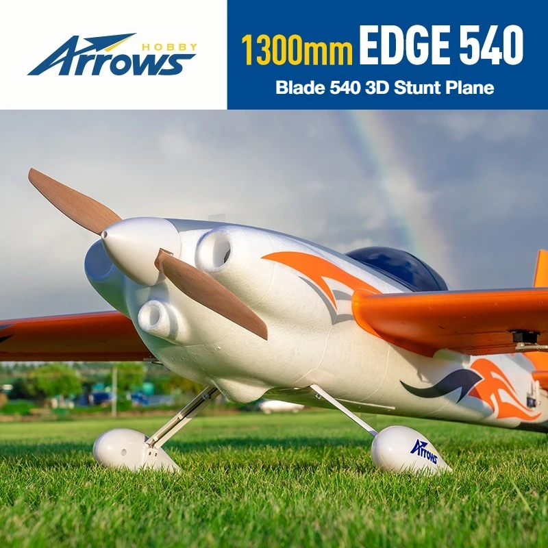Blue Arrow 1300mm EDGE 540 Model Airplane Blade 3D Special Effects Sports Electric High Speed Assembly RC Fixed Wing Aircraft