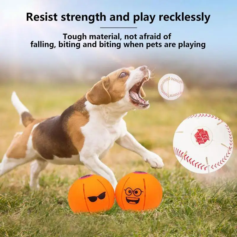 Dog Interactive Ball Bite Resistant Interactive Dog Toys Multifunctional Pet Toys Lightweight For Indoor Outdoor Courtyard