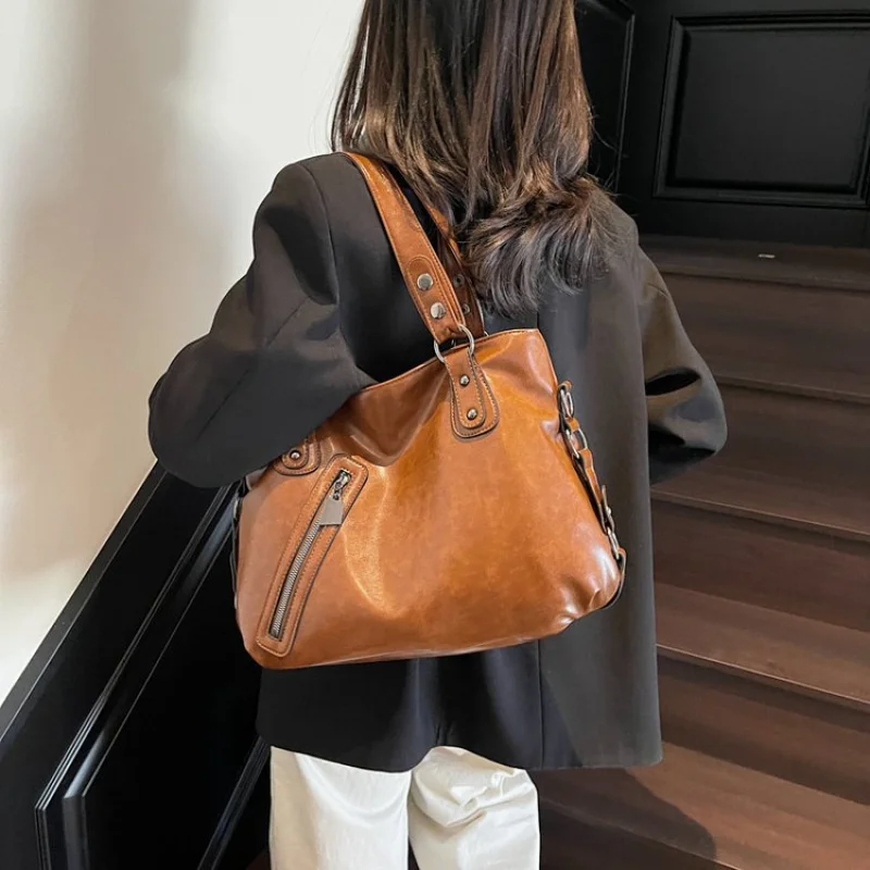 

Elegant Genuine Leather Crossbody Bag For Women, Luxury Designer Inspired Shoulder Messenger Purse Tote Handbag