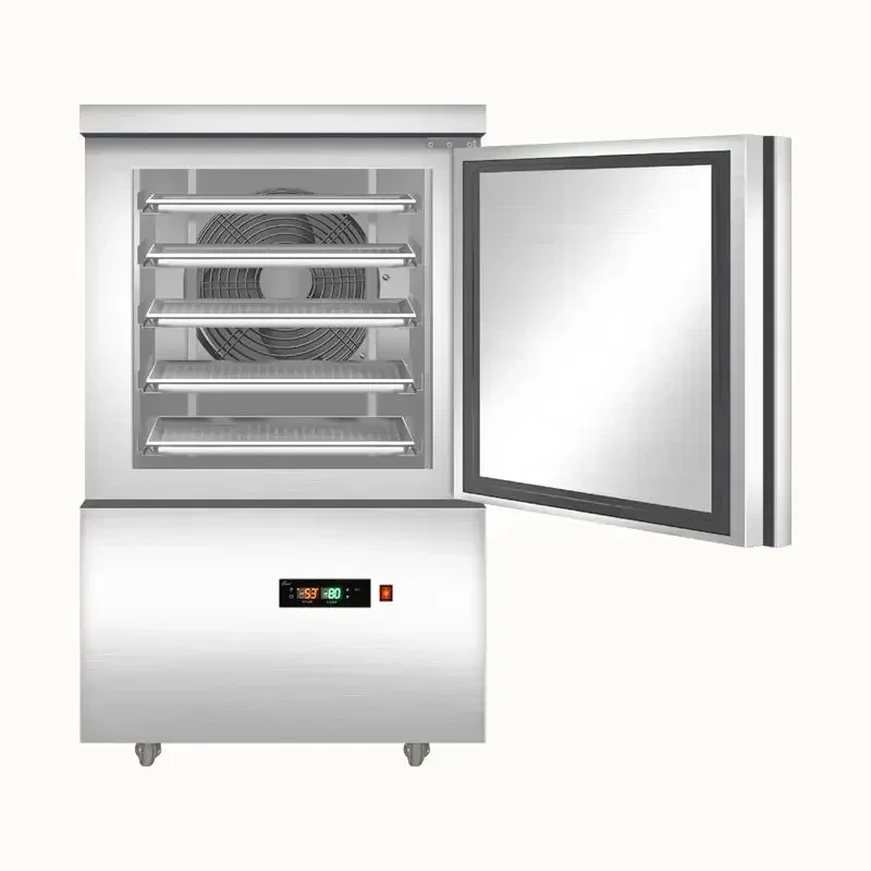 For Industrial Kitchen Freezing Equipment 5 Trays Small Flash Air Cooling Quick-Frozen Freezer Food Bakery Blast Chiller