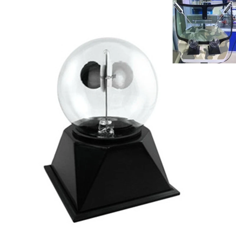 

Solar Power Glass Windmill with 4 Spinning Vanes Desk Toy Home Office Decoration